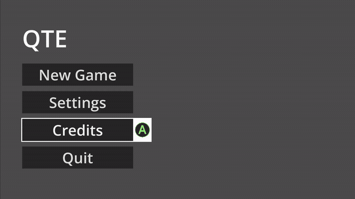 Entering the credits screen after entering the new game screen